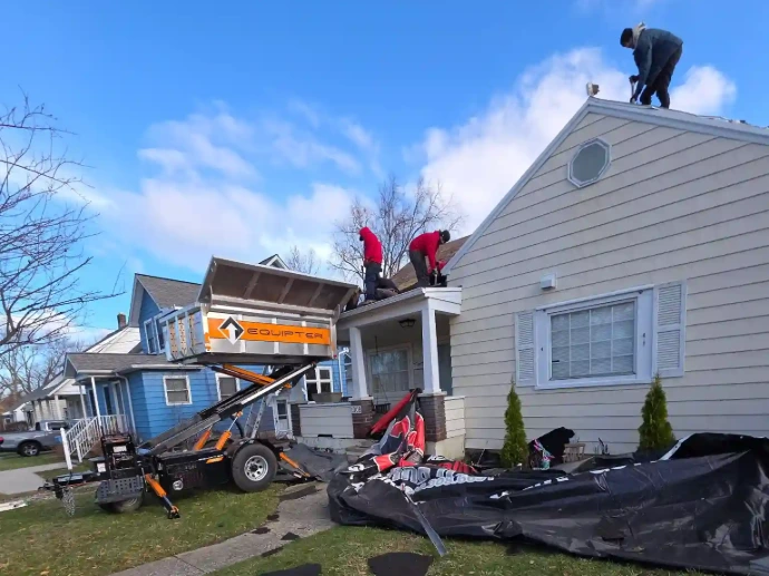 storm damage roof repair